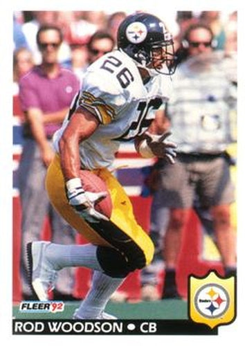#353 Rod Woodson - Pittsburgh Steelers - 1992 Fleer Football