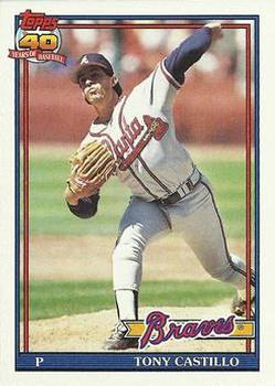 #353 Tony Castillo - Atlanta Braves - 1991 Topps Baseball