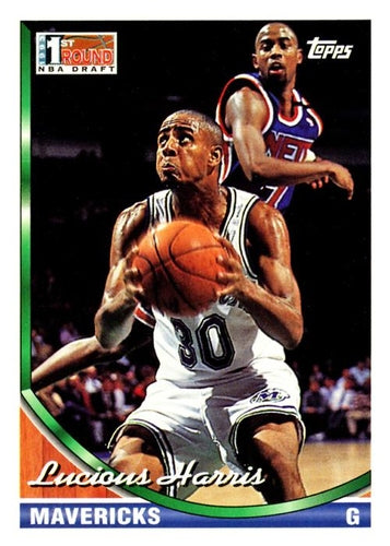 #353 Lucious Harris - Dallas Mavericks - 1993-94 Topps Basketball