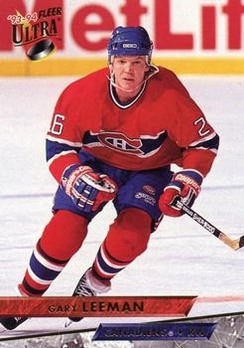 #353 Gary Leeman - Montreal Canadiens - 1993-94 Ultra Hockey