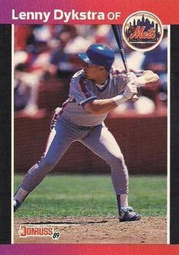 #353 Lenny Dykstra - New York Mets - 1989 Donruss Baseball