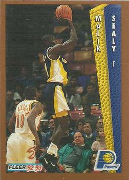 #353 Malik Sealy - Indiana Pacers - 1992-93 Fleer Basketball