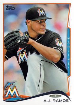 #353 A.J. Ramos - Miami Marlins - 2014 Topps Baseball