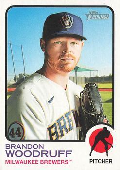 #353 Brandon Woodruff - Milwaukee Brewers - 2022 Topps Heritage Baseball