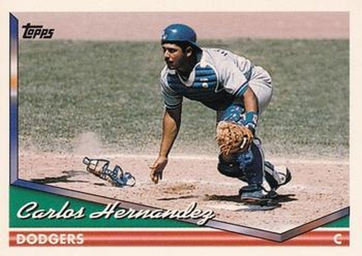 #353 Carlos Hernandez - Los Angeles Dodgers - 1994 Topps Baseball