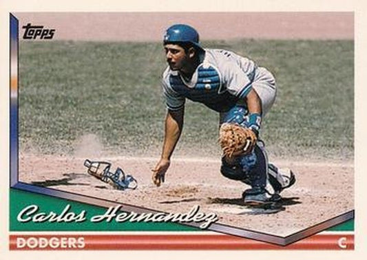 #353 Carlos Hernandez - Los Angeles Dodgers - 1994 Topps Baseball