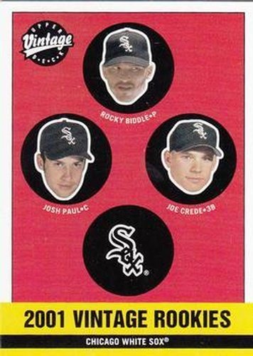 #353 Rocky Biddle / Josh Paul / Joe Crede - Chicago White Sox - 2001 Upper Deck Vintage Baseball
