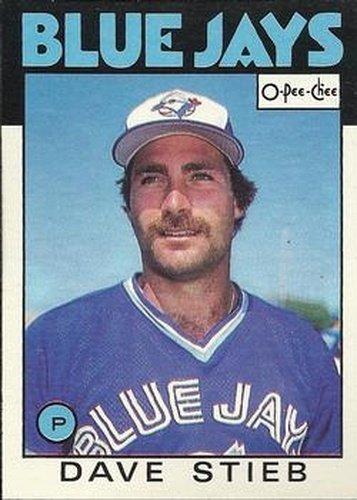 #353 Dave Stieb - Toronto Blue Jays - 1986 O-Pee-Chee Baseball