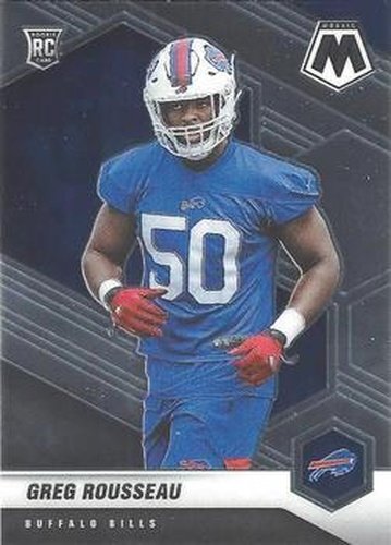 #353 Greg Rousseau - Buffalo Bills - 2021 Panini Mosaic Football