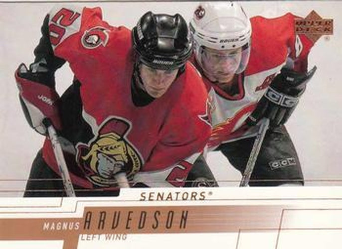 #353 Magnus Arvedson - Ottawa Senators - 2000-01 Upper Deck Hockey