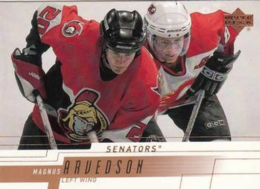 #353 Magnus Arvedson - Ottawa Senators - 2000-01 Upper Deck Hockey