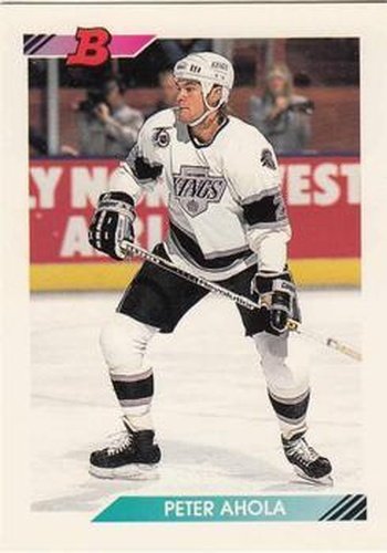 #353 Peter Ahola - Los Angeles Kings - 1992-93 Bowman Hockey