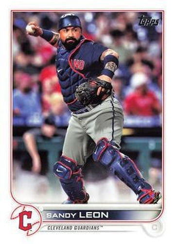 #353 Sandy Leon - Cleveland Guardians - 2022 Topps Baseball