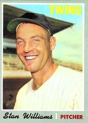 #353 Stan Williams - Minnesota Twins - 1970 Topps Baseball