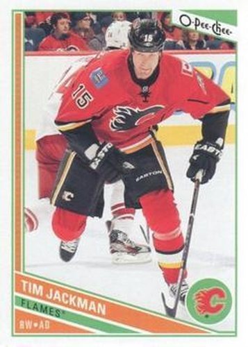 #353 Tim Jackman - Calgary Flames - 2013-14 O-Pee-Chee Hockey