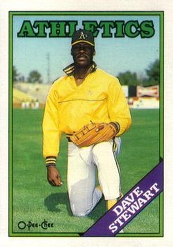 #353 Dave Stewart - Oakland Athletics - 1988 O-Pee-Chee Baseball