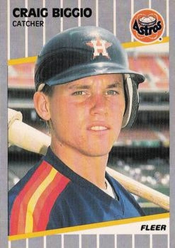 #353 Craig Biggio - Houston Astros - 1989 Fleer Baseball