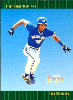 #353 Todd Steverson - Toronto Blue Jays - 1993 Select Baseball