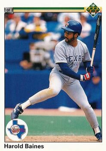 #353 Harold Baines - Texas Rangers - 1990 Upper Deck Baseball