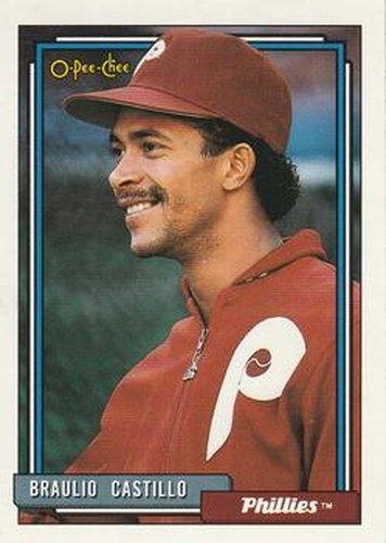 #353 Braulio Castillo - Philadelphia Phillies - 1992 O-Pee-Chee Baseball