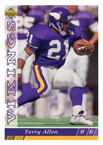 #353 Terry Allen - Minnesota Vikings - 1993 Upper Deck Football