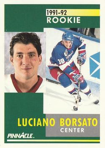#353 Luciano Borsato - Winnipeg Jets - 1991-92 Pinnacle Hockey