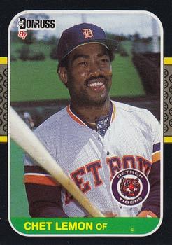 #353 Chet Lemon - Detroit Tigers - 1987 Donruss Baseball