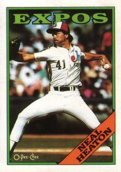 #354 Neal Heaton - Montreal Expos - 1988 O-Pee-Chee Baseball