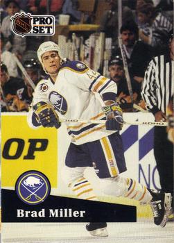 #354 Brad Miller - 1991-92 Pro Set Hockey