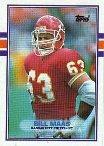 #354 Bill Maas - Kansas City Chiefs - 1989 Topps Football