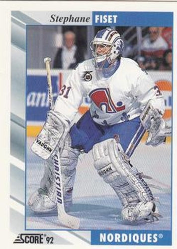 #354 Stephane Fiset - Quebec Nordiques - 1992-93 Score USA Hockey