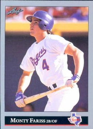 #354 Monty Fariss - Texas Rangers - 1992 Leaf Baseball