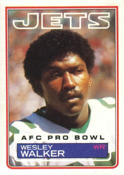 #354 Wesley Walker - New York Jets - 1983 Topps Football