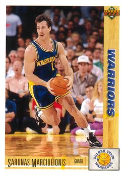 #354 Sarunas Marciulionis - Golden State Warriors - 1991-92 Upper Deck Basketball