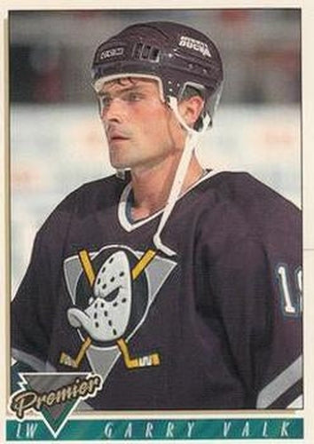 #354 Garry Valk - Anaheim Mighty Ducks - 1993-94 Topps Premier Hockey