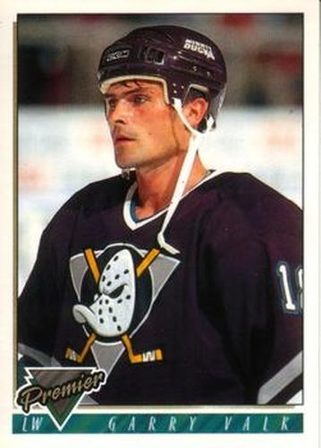 #354 Garry Valk - Anaheim Mighty Ducks - 1993-94 O-Pee-Chee Premier Hockey
