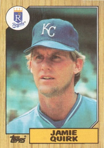 #354 Jamie Quirk - Kansas City Royals - 1987 Topps Baseball