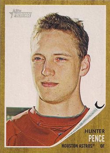 #354 Hunter Pence - Houston Astros - 2011 Topps Heritage Baseball