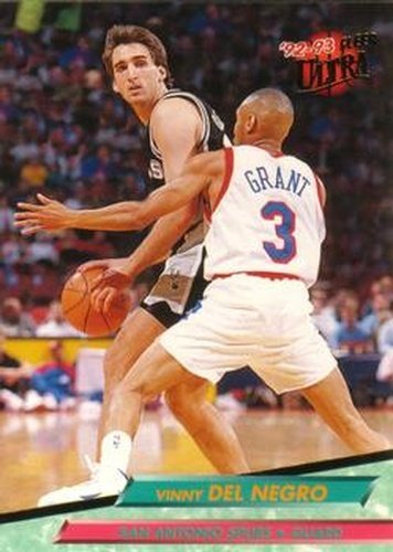 #354 Vinny Del Negro - San Antonio Spurs - 1992-93 Ultra Basketball