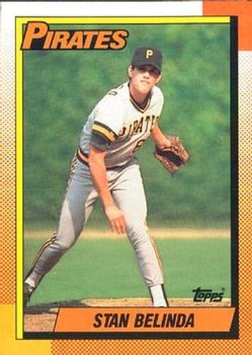 #354 Stan Belinda - Pittsburgh Pirates - 1990 O-Pee-Chee Baseball