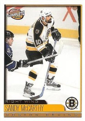 #354 Sandy McCarthy - Boston Bruins - 2003-04 Pacific Complete Hockey
