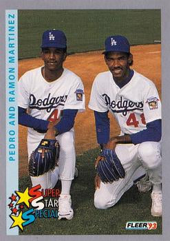 #354 Pedro Martinez / Ramon Martinez - Los Angeles Dodgers - 1993 Fleer Baseball