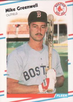 #354 Mike Greenwell - Boston Red Sox - 1988 Fleer Baseball