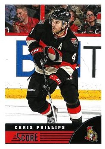 #354 Chris Phillips - Ottawa Senators - 2013-14 Score Hockey