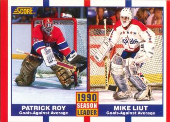 #354 Patrick Roy / Mike Liut - Montreal Canadiens / Washington Capitals - 1990-91 Score Canadian Hockey