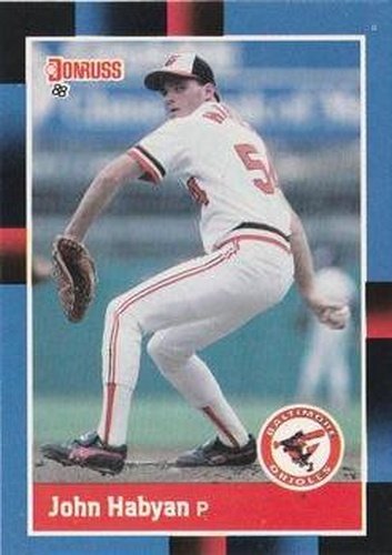 #354 John Habyan - Baltimore Orioles - 1988 Donruss Baseball