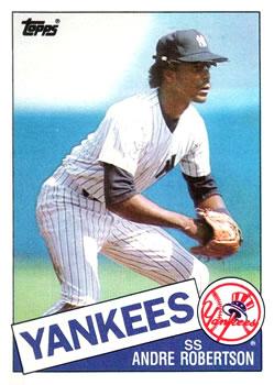 #354 Andre Robertson - New York Yankees - 1985 Topps Baseball