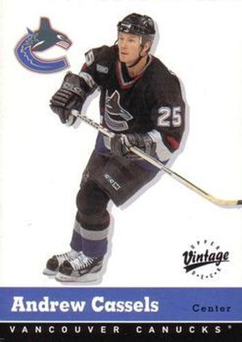 #354 Andrew Cassels - Vancouver Canucks - 2000-01 Upper Deck Vintage Hockey