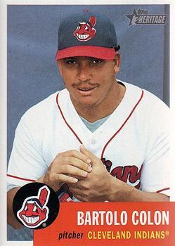 #354 Bartolo Colon - Cleveland Indians - 2002 Topps Heritage Baseball