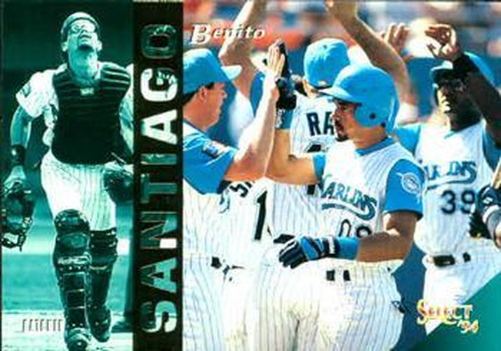 #354 Benito Santiago - Florida Marlins - 1994 Select Baseball